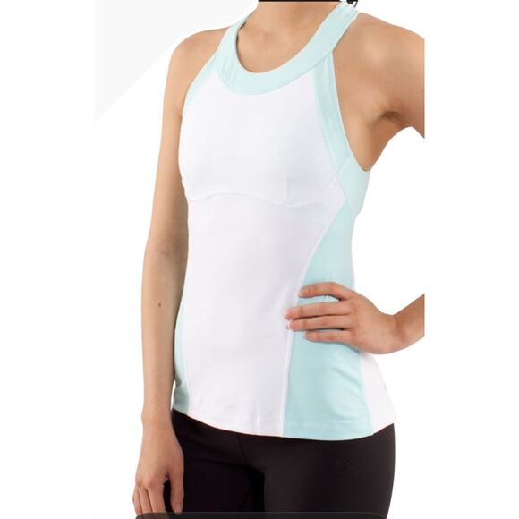 Lululemon Run Make It Count Racerback Tank Top Shirt 8 Shelf Bra Moisture Wick - Picture 3 of 10